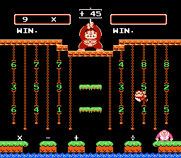 Donkey Kong Jr. Math (NES)   © Nintendo 1983    2/3