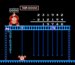 Donkey Kong Jr. Math (NES)   © Nintendo 1983    3/3