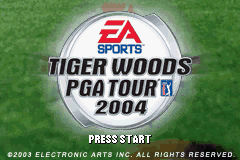 Tiger Woods PGA Tour 2004   © EA 2003   (GBA)    1/2