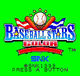 Baseball Stars Color (NGPC)   © SNK 1999    1/3