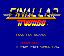 Final Lap Twin (PCE)   © Namco 1989    1/3