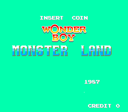 Wonder Boy In Monster Land (ARC)   © Sega 1987    1/3
