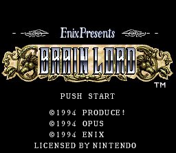 Brain Lord (SNES)   © Enix 1994    1/6