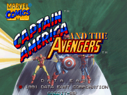 Captain America And The Avengers (ARC)   © Data East 1991    1/6