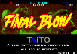 Final Blow (ARC)   © Taito 1989    1/3