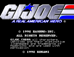 G.I. Joe (ARC)   © Konami 1992    1/6