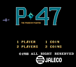 P-47 (ARC)   © Jaleco 1988    1/5