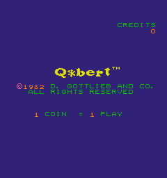 Q*bert (ARC)   © Gottlieb 1982    1/6