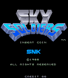 Sky Soldiers (ARC)   © SNK 1989    1/4