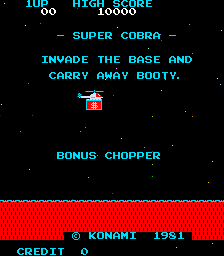Super Cobra (ARC)   © Konami 1981    1/3