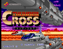 Thunder Cross (ARC)   © Konami 1988    1/4