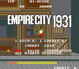 Empire City 1931 (ARC)   © Seibu Kaihatsu 1986    1/3
