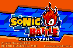 Sonic Battle (GBA) &nbsp; &copy; Sega 2003 &nbsp;  5/6