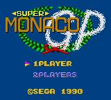 Super Monaco GP   © Sega 1990   (GG)    1/2