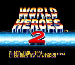 World Heroes 2 (SNES)   © Takara 1994    1/3