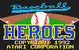 Baseball Heroes (LNX)   © Atari Corp. 1992    1/3
