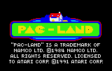 Pac-Land (LNX)   © Atari Corp. 1991    1/4