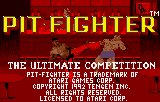Pit-Fighter (LNX)   © Atari Corp. 1992    1/3