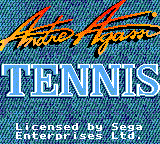 Andre Agassi Tennis (GG)   © Sega 1994    1/2