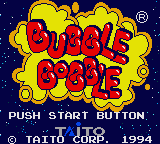 Bubble Bobble (GG)   © Taito 1994    1/3