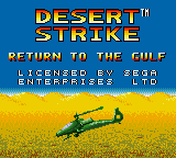 Desert Strike: Return To The Gulf (GG)   © Domark 1994    1/2