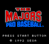 The Majors: Pro Baseball (GG)   © Sega 1992    1/2