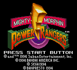 Mighty Morphin' Power Rangers (GG)   © Sega 1994    1/2