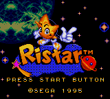 Ristar (GG)   © Sega 1995    3/3