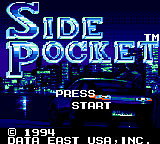 Side Pocket (GG)   © Data East 1994    1/2