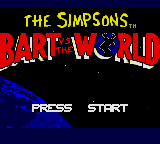 The Simpsons: Bart Vs. The World (GG)   © Acclaim 1993    1/3