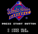 World Series Baseball (GG)   © Sega 1993    1/3