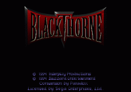 BlackThorne   © Interplay 1994   (32X)    1/6