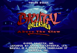 Brutal: Above The Claw (32X)   © GameTek 1995    1/3