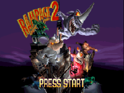 Rampage 2: Universal Tour (N64)   © Midway 1999    1/3