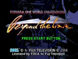 Formula One: Beyond The Limit (MCD)   © Sega 1994    1/4