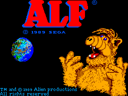 Alf (SMS)   © Sega 1989    1/3