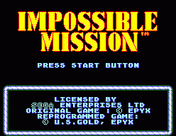 Impossible Mission (SMS)   © U.S. Gold 1990    1/3
