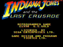 Indiana Jones And The Last Crusade: The Action Game (SMS)   © U.S. Gold 1990    1/3