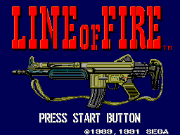 Line Of Fire (1991) (SMS)   © Sega 1991    1/3