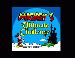 Mickey's Ultimate Challenge (SMS)   © Tectoy 1996    1/3