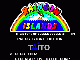 Rainbow Islands   © Sega 1993   (SMS)    1/6