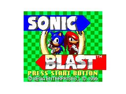 Sonic Blast (SMS)   © Tectoy 1997    1/3