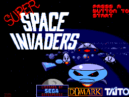 Super Space Invaders (SMS)   © Domark 1991    1/6