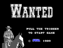 Wanted (1989) (SMS)   © Sega 1989    1/3