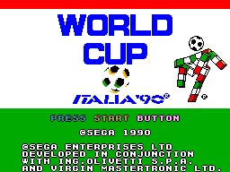 World Cup Italia '90 (SMS)   © Sega 1990    1/3