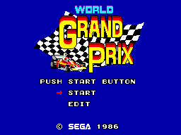 World Grand Prix (SMS) &nbsp; &copy; Sega 1986 &nbsp;  1/6