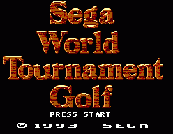 Sega World Tournament Golf (SMS)   © Sega 1993    1/3
