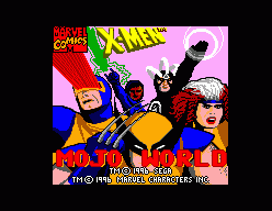X-Men: Mojo World (SMS)   © Tectoy 1996    1/2