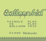 Balloon Kid (GB)   © Nintendo 1990    1/3