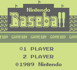 Baseball (1989) (GB)   © Nintendo 1989    1/3